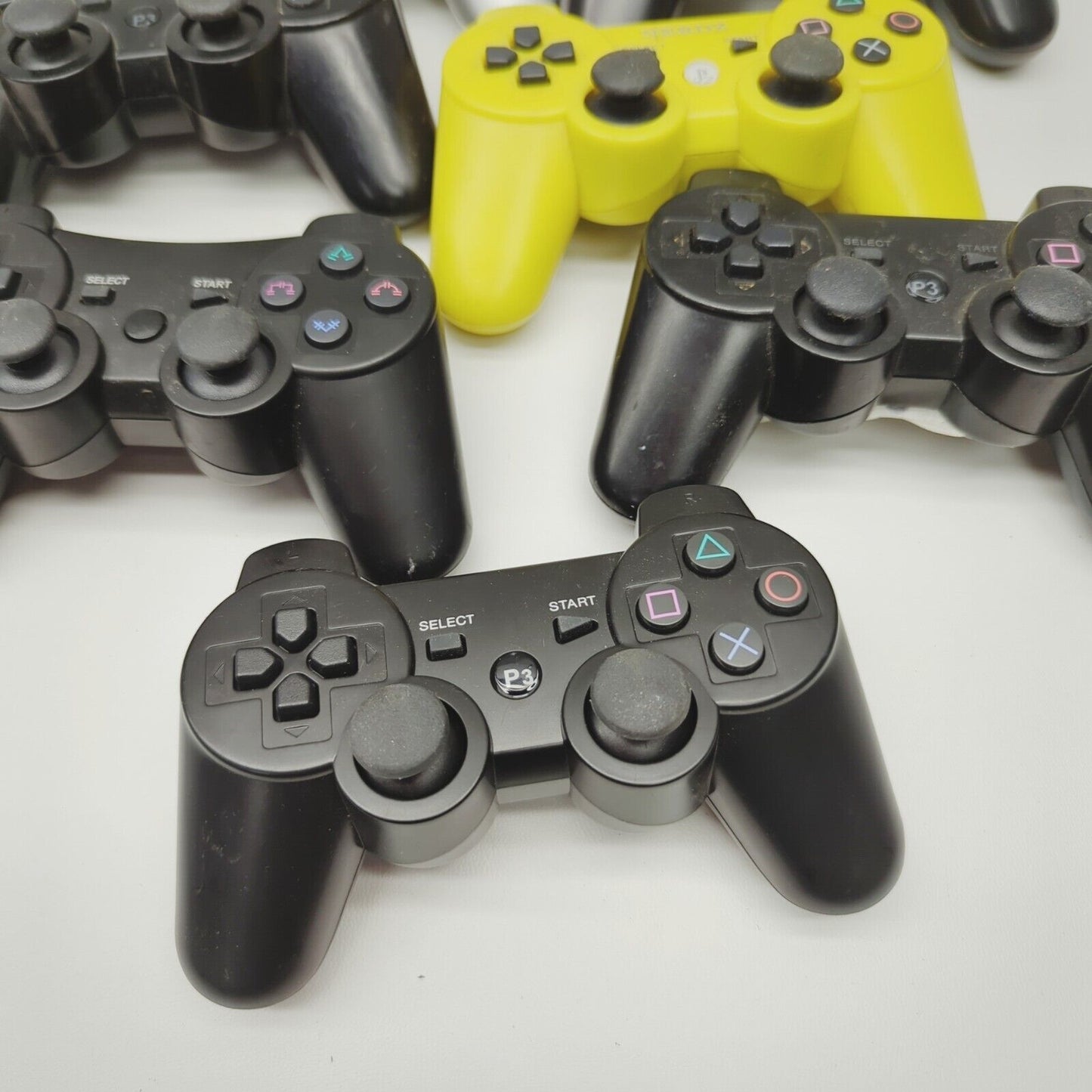 Job Lot 7x Faulty Spares Repairs third party Playstation 3 PS3 Controllers Pads