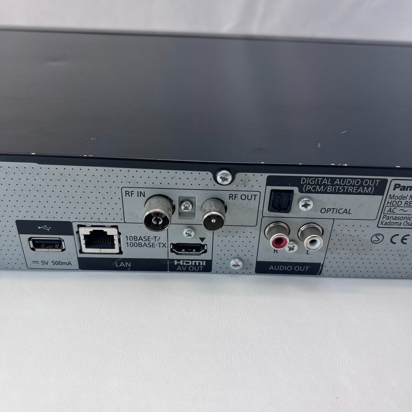 Panasonic DMR-HW220 - HDD Recorder - DVR Player Black with Remote + Cable