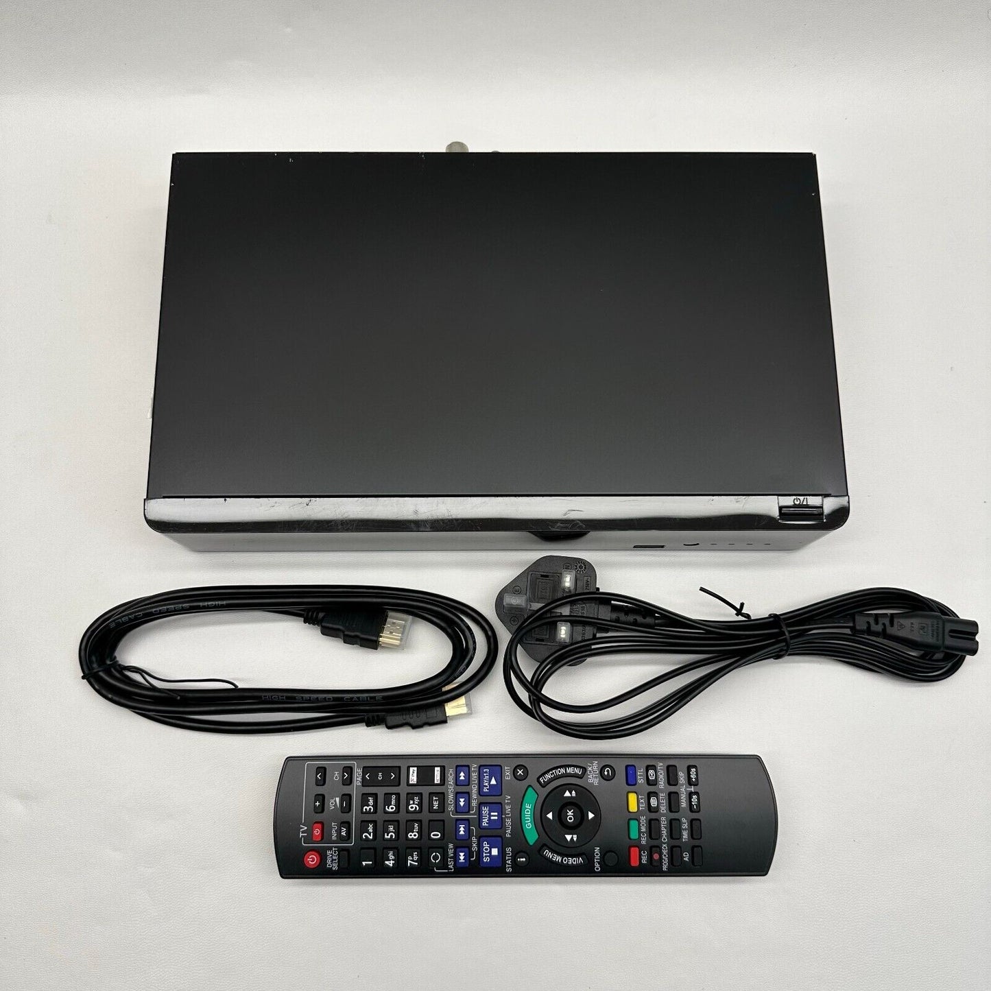 Panasonic DMR-HWT150 500GB Twin Freeview Play HD Recorder WiFi Remote + Cables