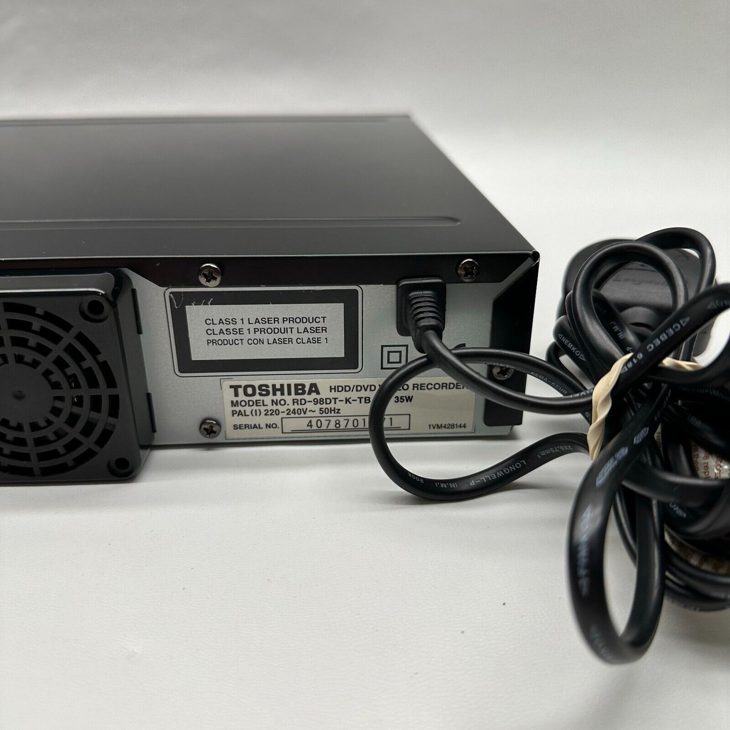 Toshiba RD-98DT-K-TB DVD - RW/R + RW/R Recording Tested with Remote + Cables