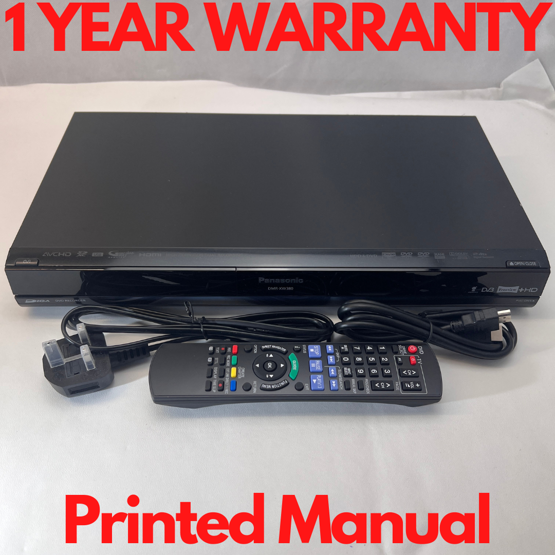Panasonic DMR-XW380 Twin Freeview HD 250GB HDD DVD Recorder Dolby DTS DivX