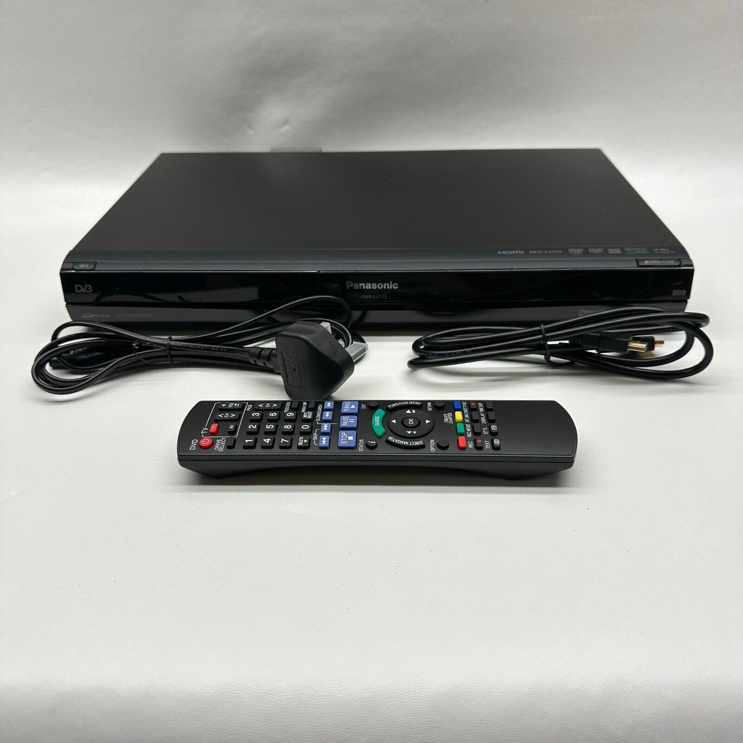 Panasonic DMR-EX773 160GB HDD Hard Drive recorder Freeview leads and remote