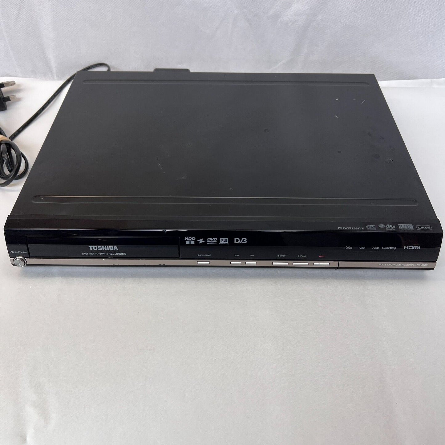 Toshiba RD-88DT DVD Recorder 1080p 160GB Hard Drive Black with Remote + Cable