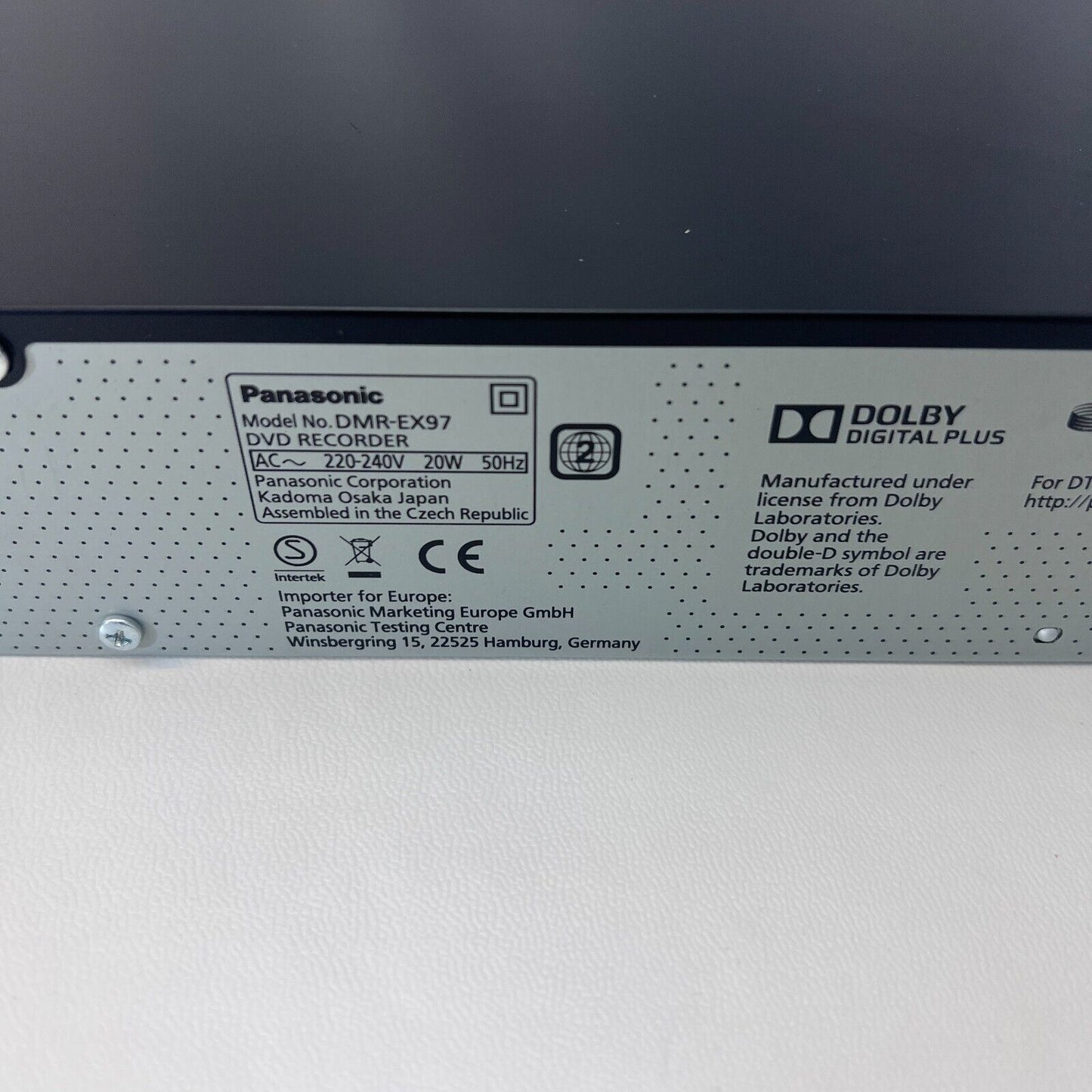 Panasonic DMR-EX97 DVD HDD Recorder 500GB Twin Freeview HD WARRANTY