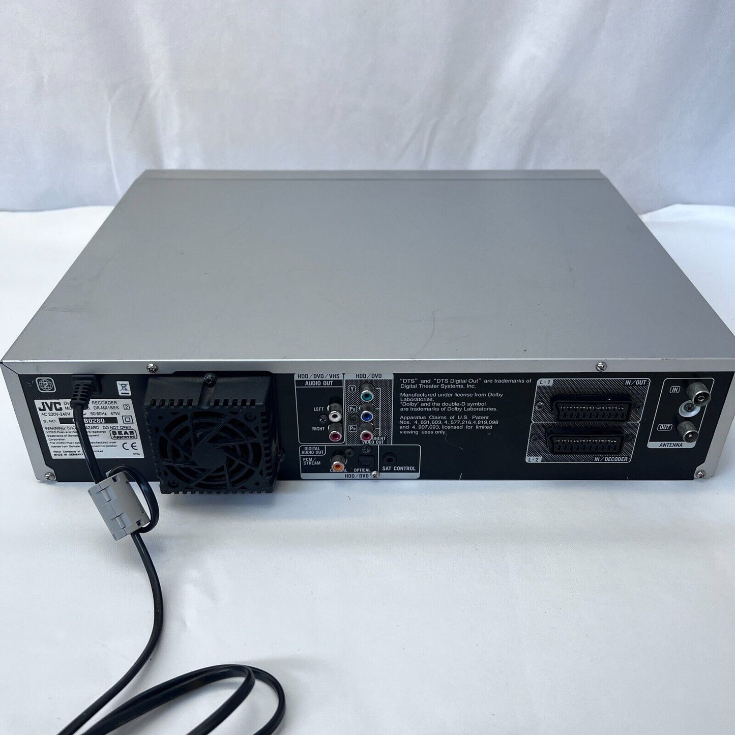 JVC DR-MX1 | VHS / DVD / HDD Recorder (160GB) Remote warranty