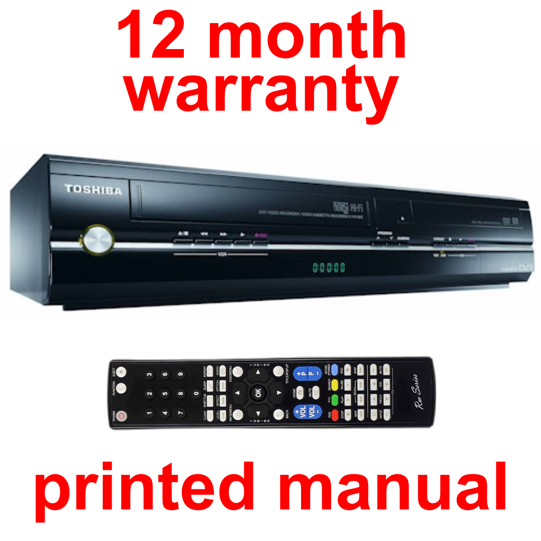 Toshiba D-VR18DTKTB VHS DVD Recorder Copy VHS to DVD with Remote Warranty