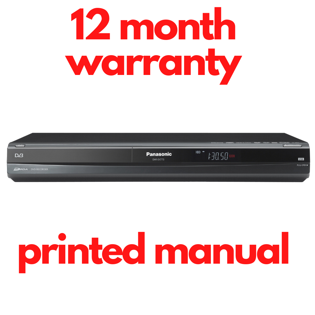 Panasonic DMR-EX773 160GB HDD Hard Drive recorder Freeview leads and remote