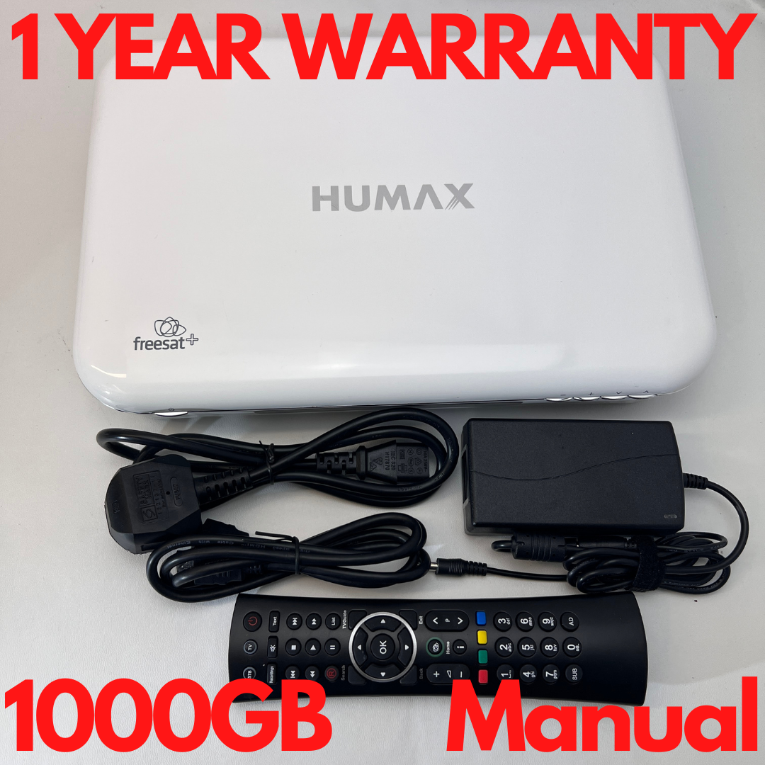 Humax HDR-1010S 1TB (1000GB) HD TV Freesat Recorder with Free Time and Wifi VGC