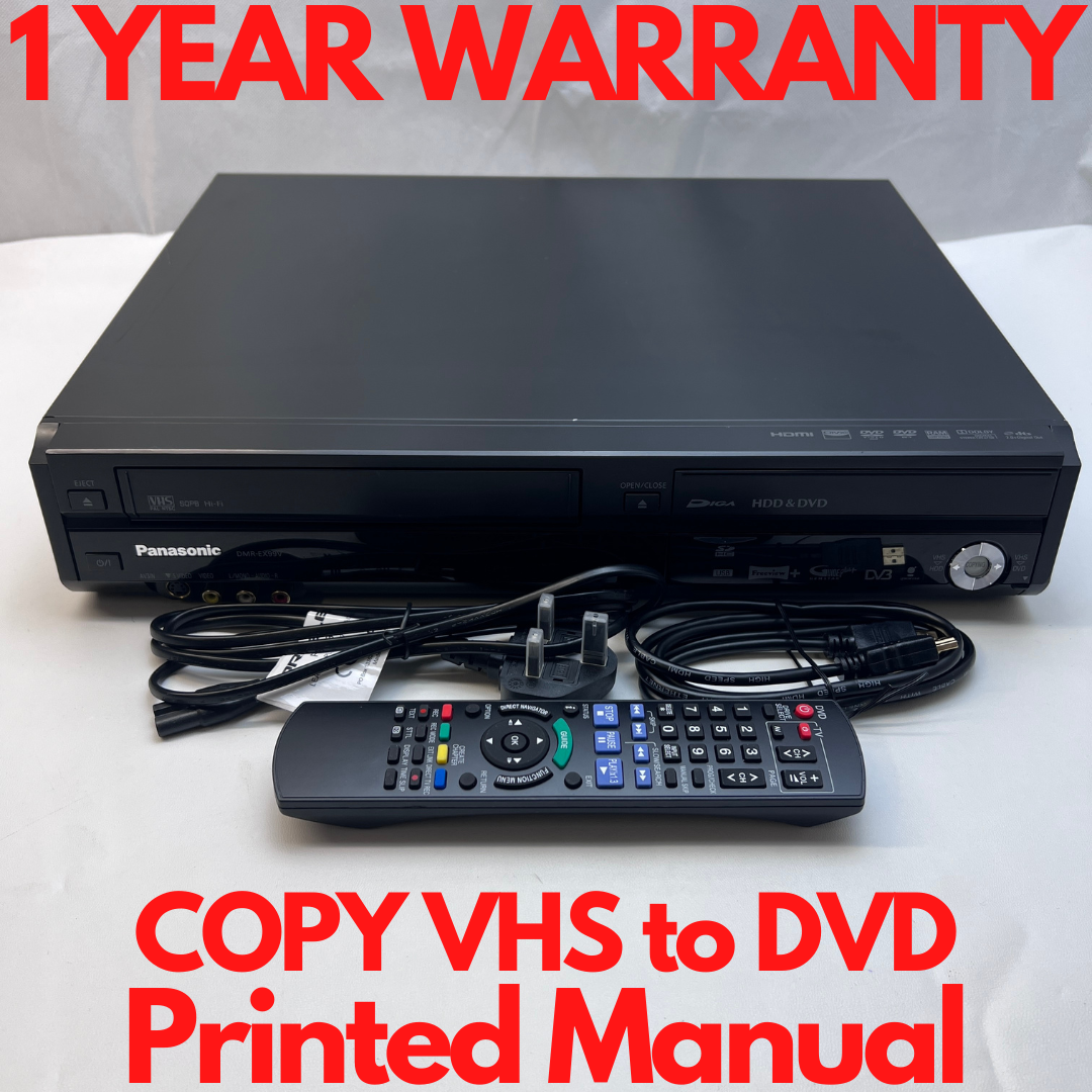 Panasonic DMR-EX99V HDD DVD VHS Recorder HDMI 250GB Freeview+ VCR Panasonic DMR-EX99V HDD DVD VHS Recorder HDMI 250GB Freeview+ VCR