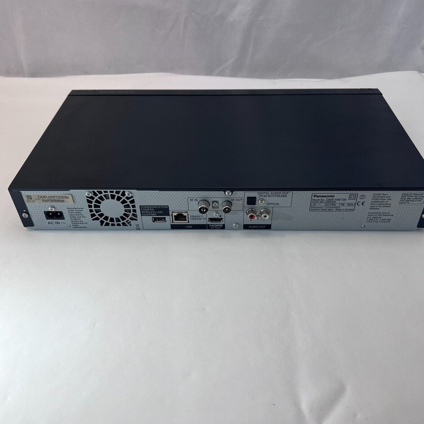 Panasonic DMR-HW100 Smart Twin Freeview Tuner HD 320GB HDD PVR Recorder Receiver