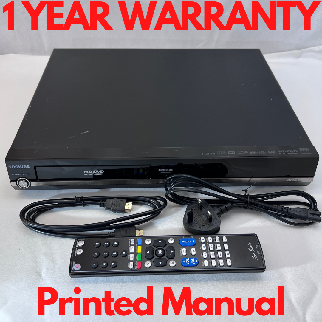 TOSHIBA HD DVD Player HD-E1KE - Used - Fully Working HDMI Remote