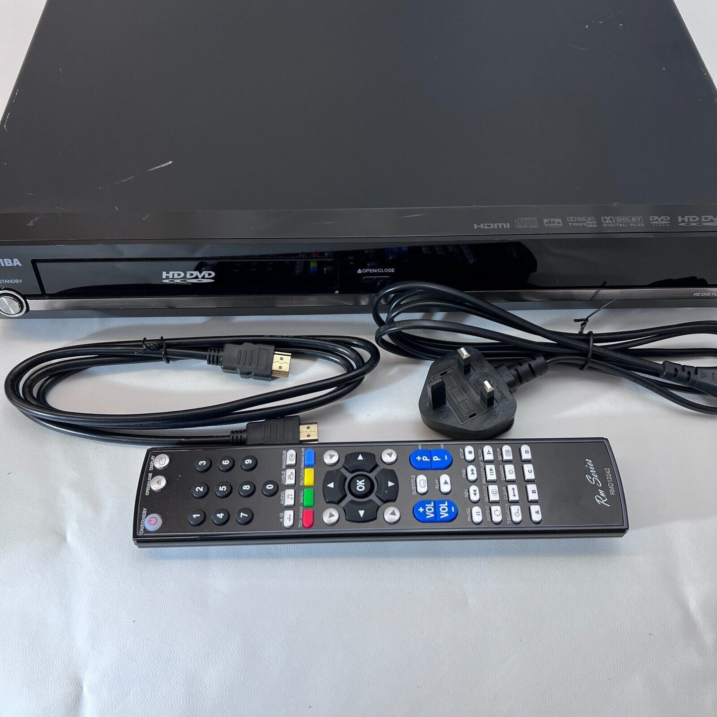 TOSHIBA HD DVD Player HD-E1KE - Used - Fully Working HDMI Remote