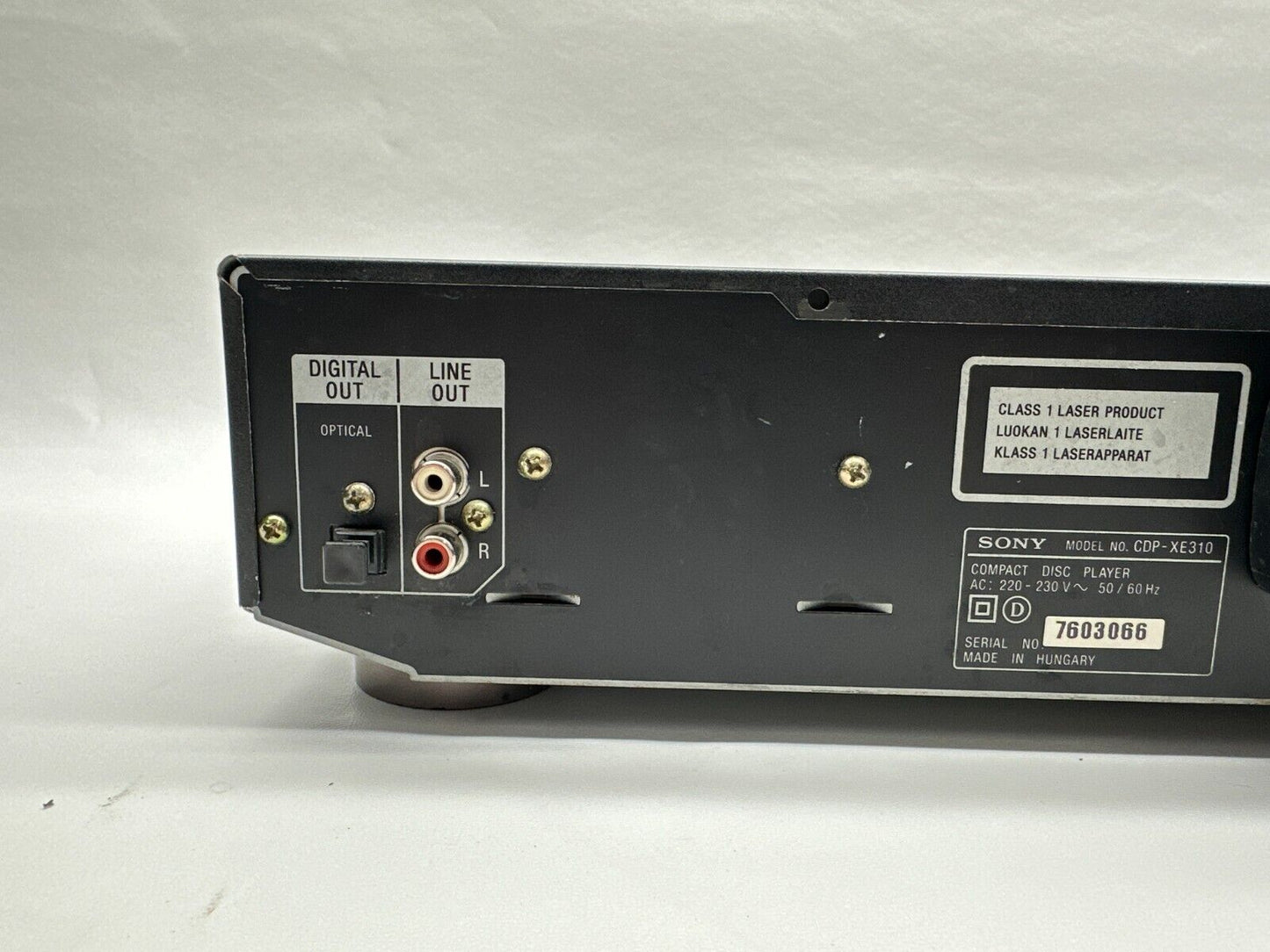 Sony CDP-XE310 CD Player Black unit only Compact Disc Player CD HiFi OPTICAL