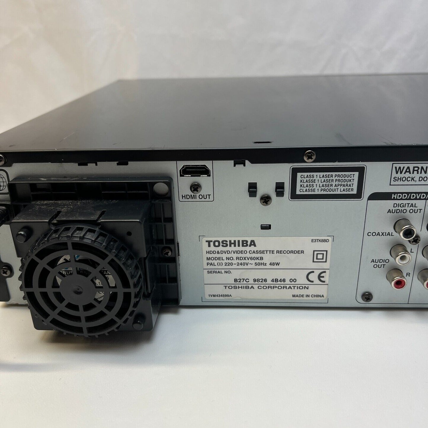 Toshiba RDXV60 3-in-1 DVD, HDD and VHS Recorder convert VHS to DVD, Manual, HDMI