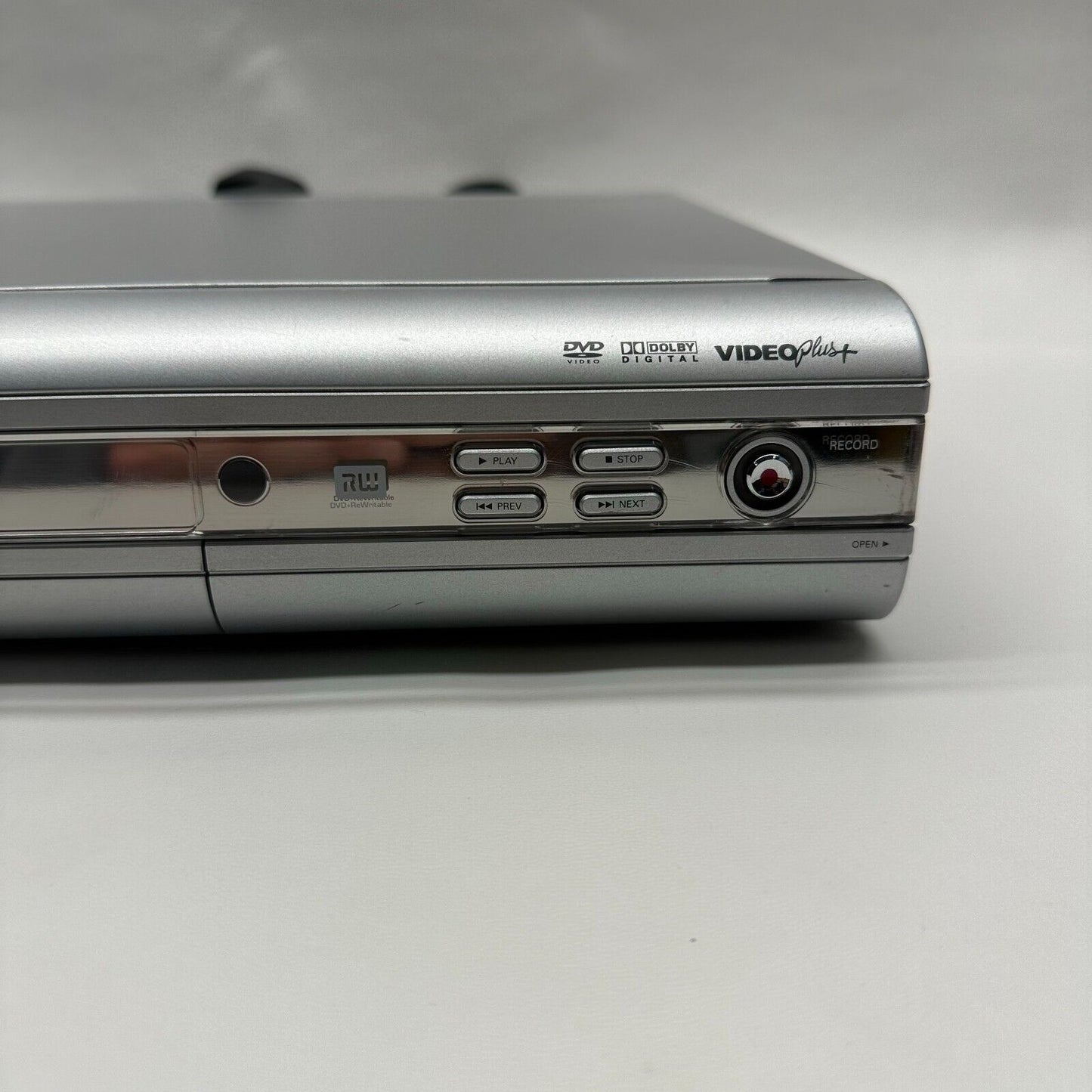 Philips DVDR3305/05 DVD Recorder Silver Tested Working with Remote + Cables