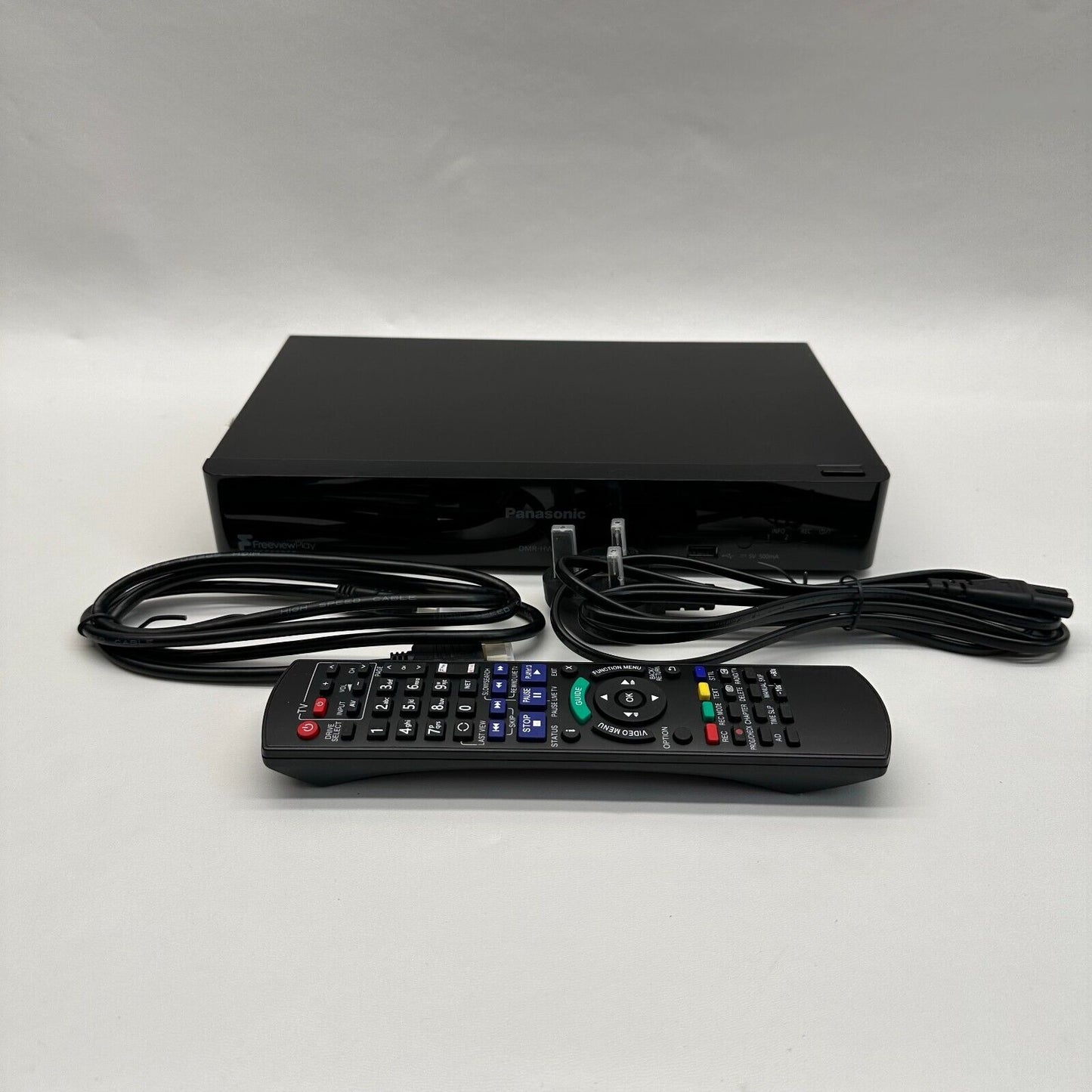Panasonic DMR-HWT150 500GB Twin Freeview Play HD Recorder WiFi Remote + Cables