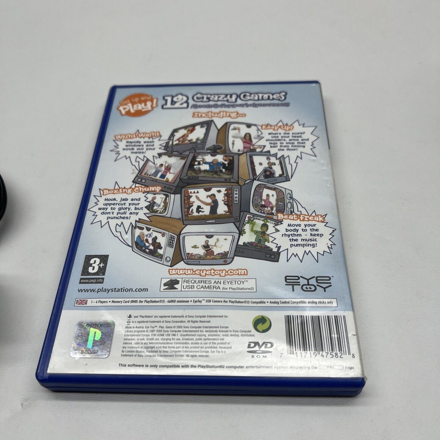 Sony PlayStation 2 / PS2 - Eye Toy Camera (V2) Silver - Eye Toy Play Game