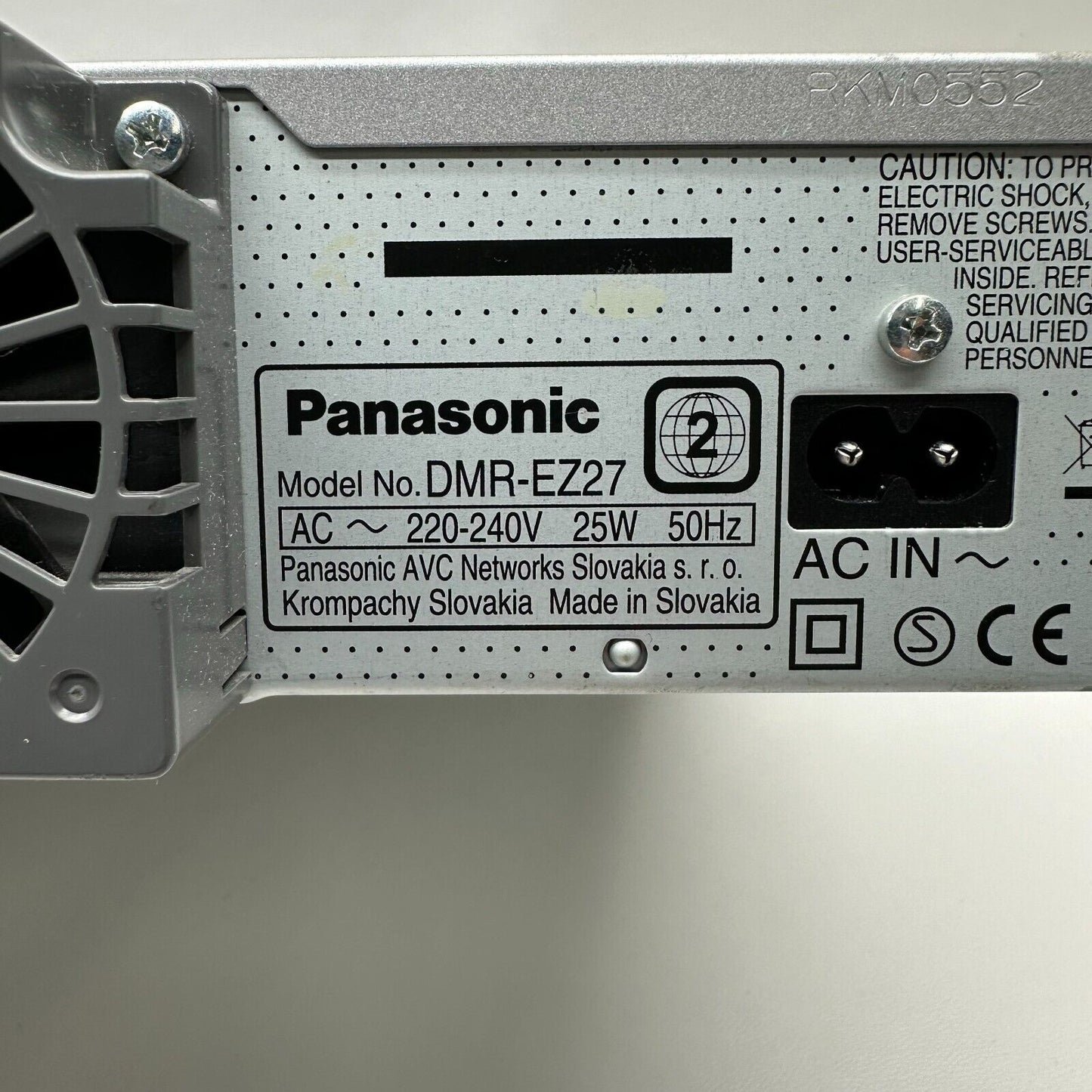 Panasonic DMR-EZ27 SILVER Multi Format DVD Recorder 1080P Freeview with Remote