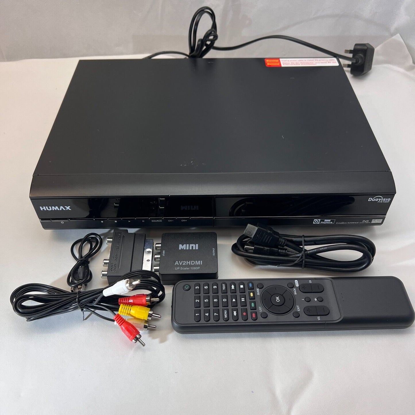 Humax Black PVR9200T Freeview DVB Recorder, 160gb Hdd Set Top Box with Remote