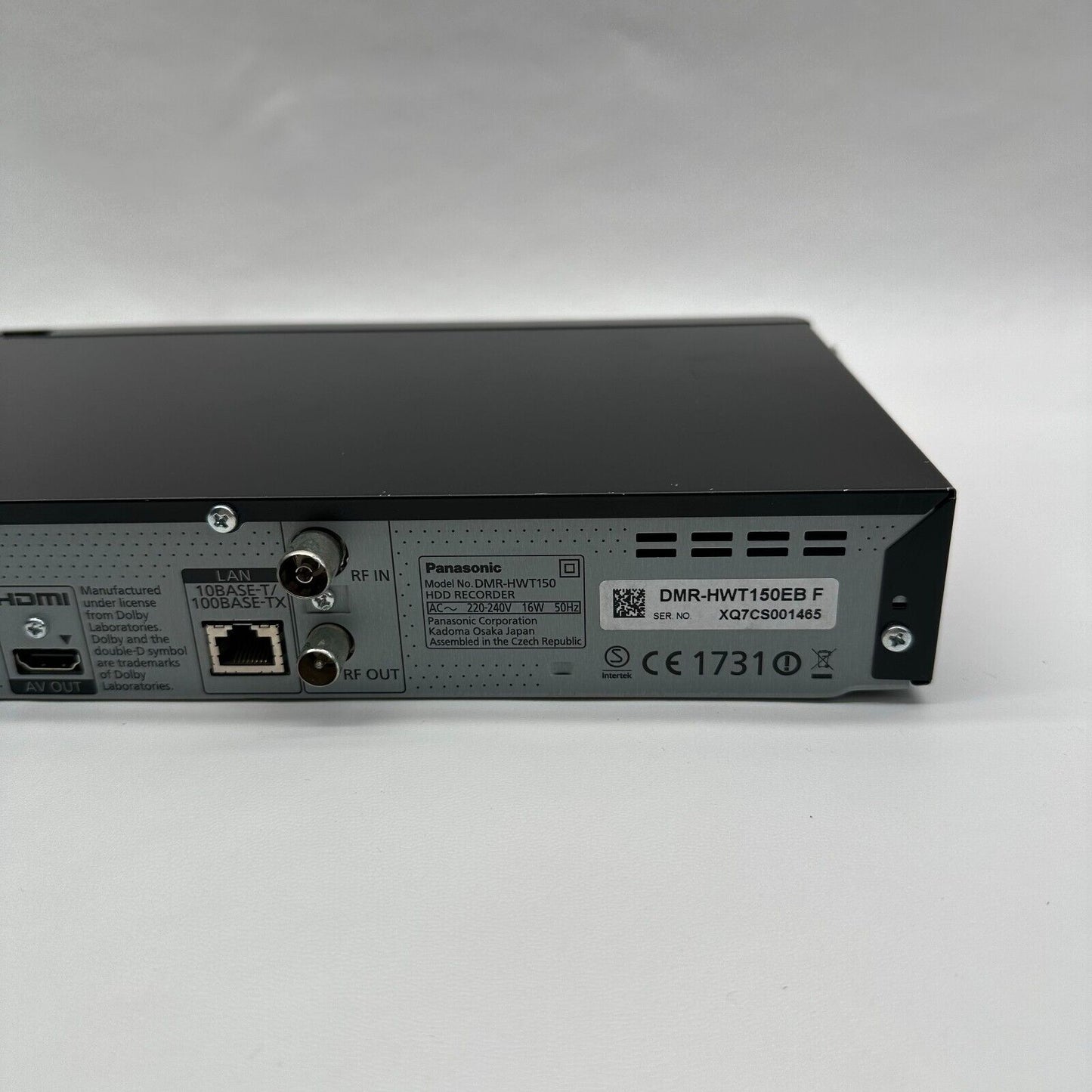 Panasonic DMR-HWT150 500GB Twin Freeview Play HD Recorder WiFi Remote + Cables