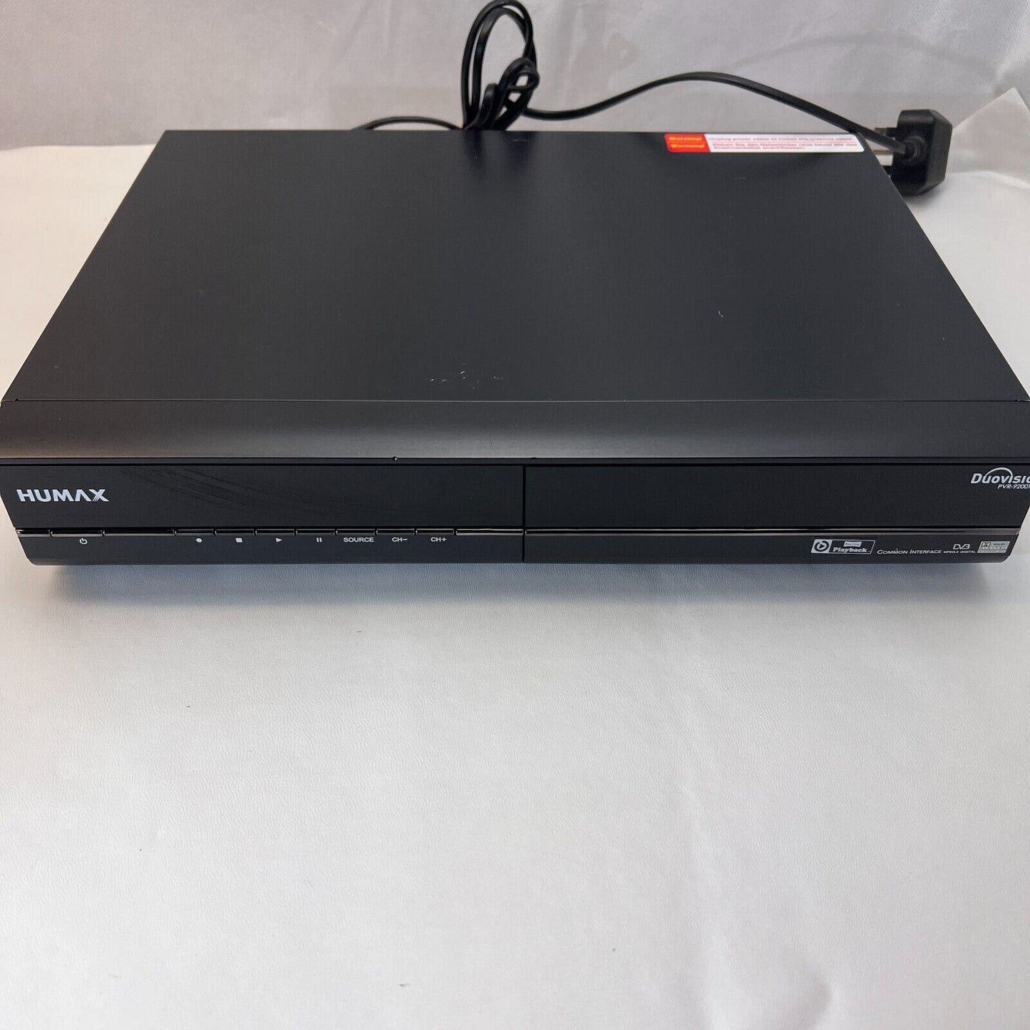 Humax Black PVR9200T Freeview DVB Recorder, 160gb Hdd Set Top Box with Remote