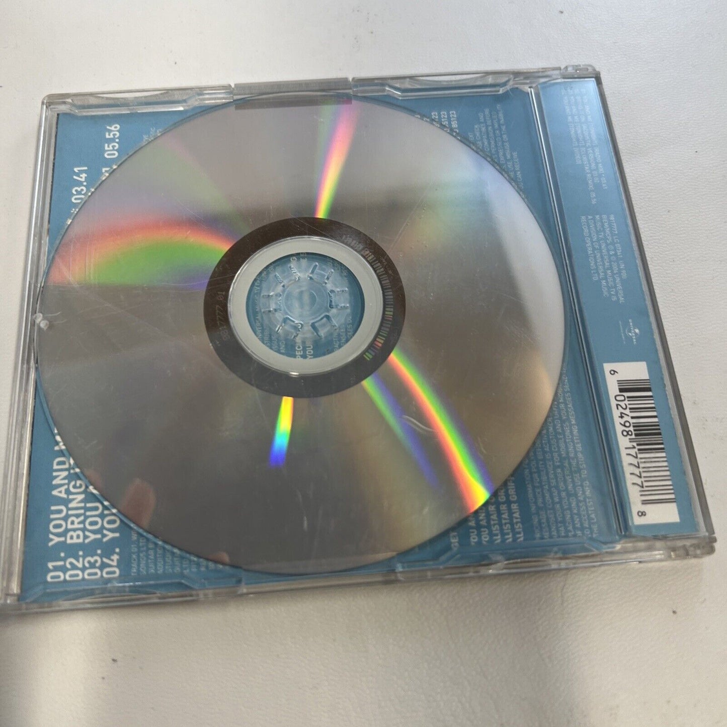 Signed Autograph You And Me tonight Single Cd Griffin, Alistair