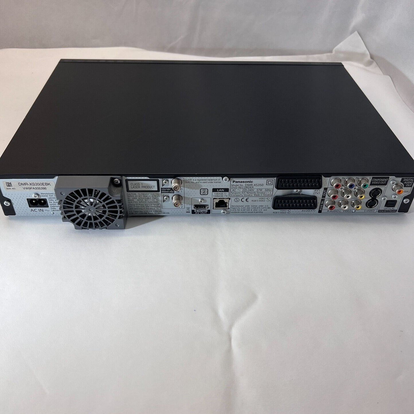 PANASONIC DMR-XS350 Twin Tuner DVD RECORDER - 250GB HDD - FREESAT Warranty