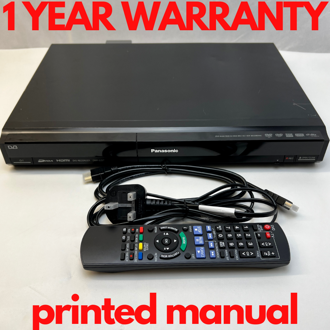 Panasonic DMR-EZ27 DVD Recorder Freeview HDMI With Manual / Remote