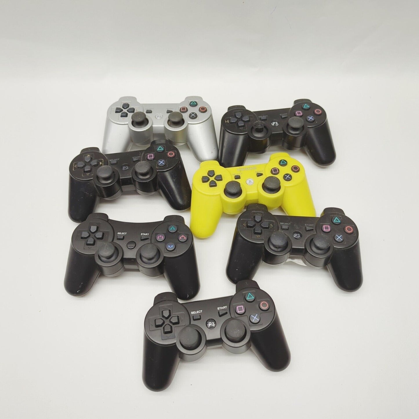 Job Lot 7x Faulty Spares Repairs third party Playstation 3 PS3 Controllers Pads