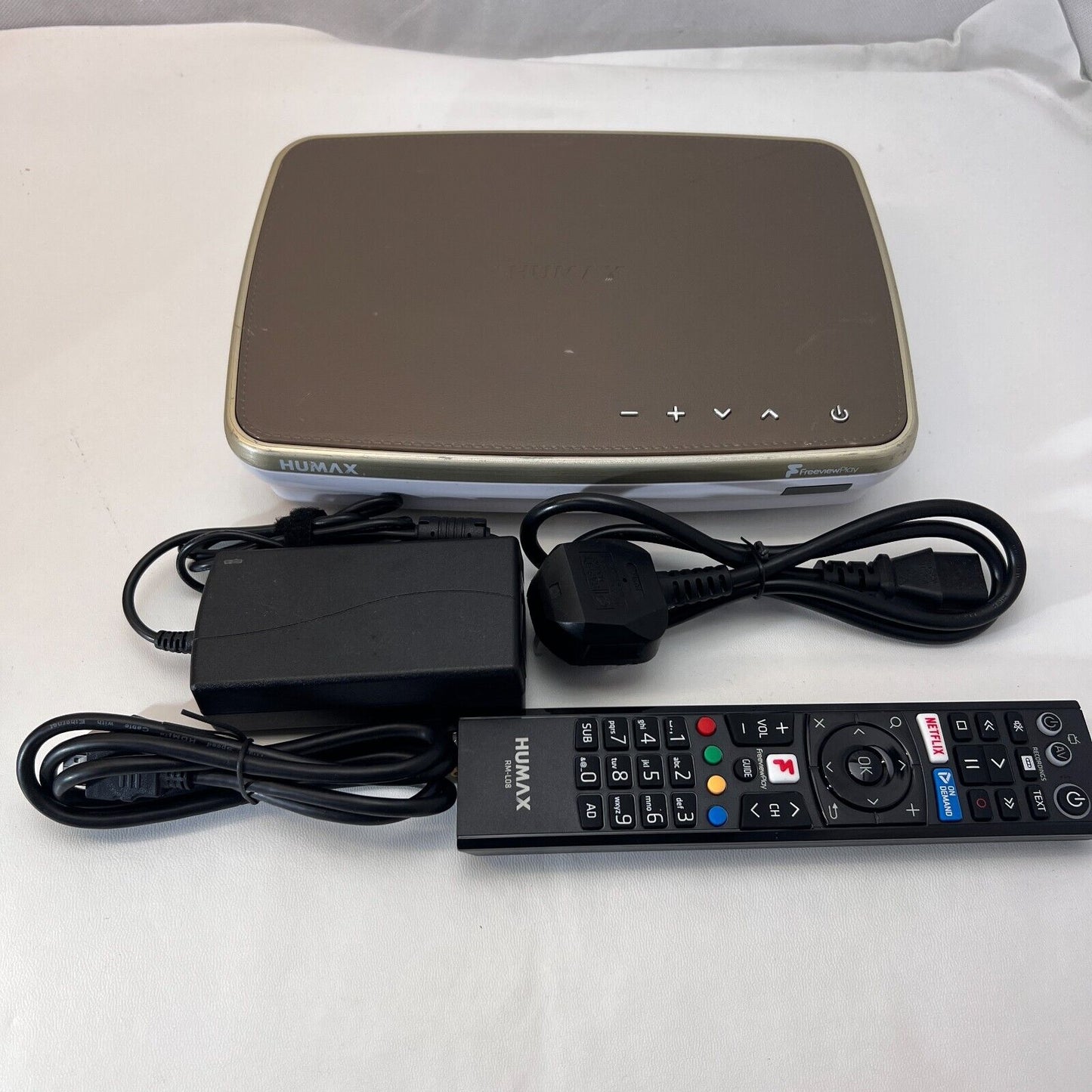 HUMAX FVP-4000T 1000GB 1TB Freeview Play HD Recorder Cappuccino Remote Warranty