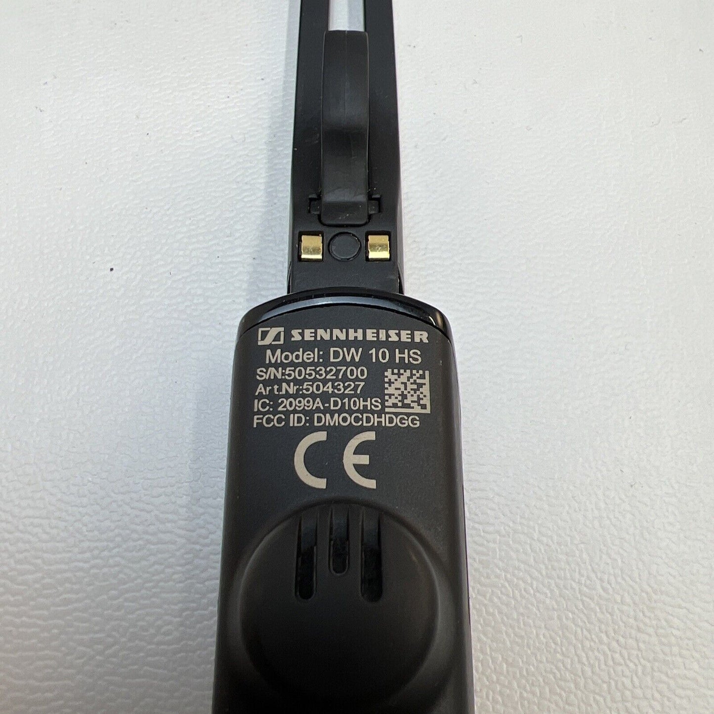 Sennheiser DW 10 HS mono headset boom mic single-sided DECT, no base station