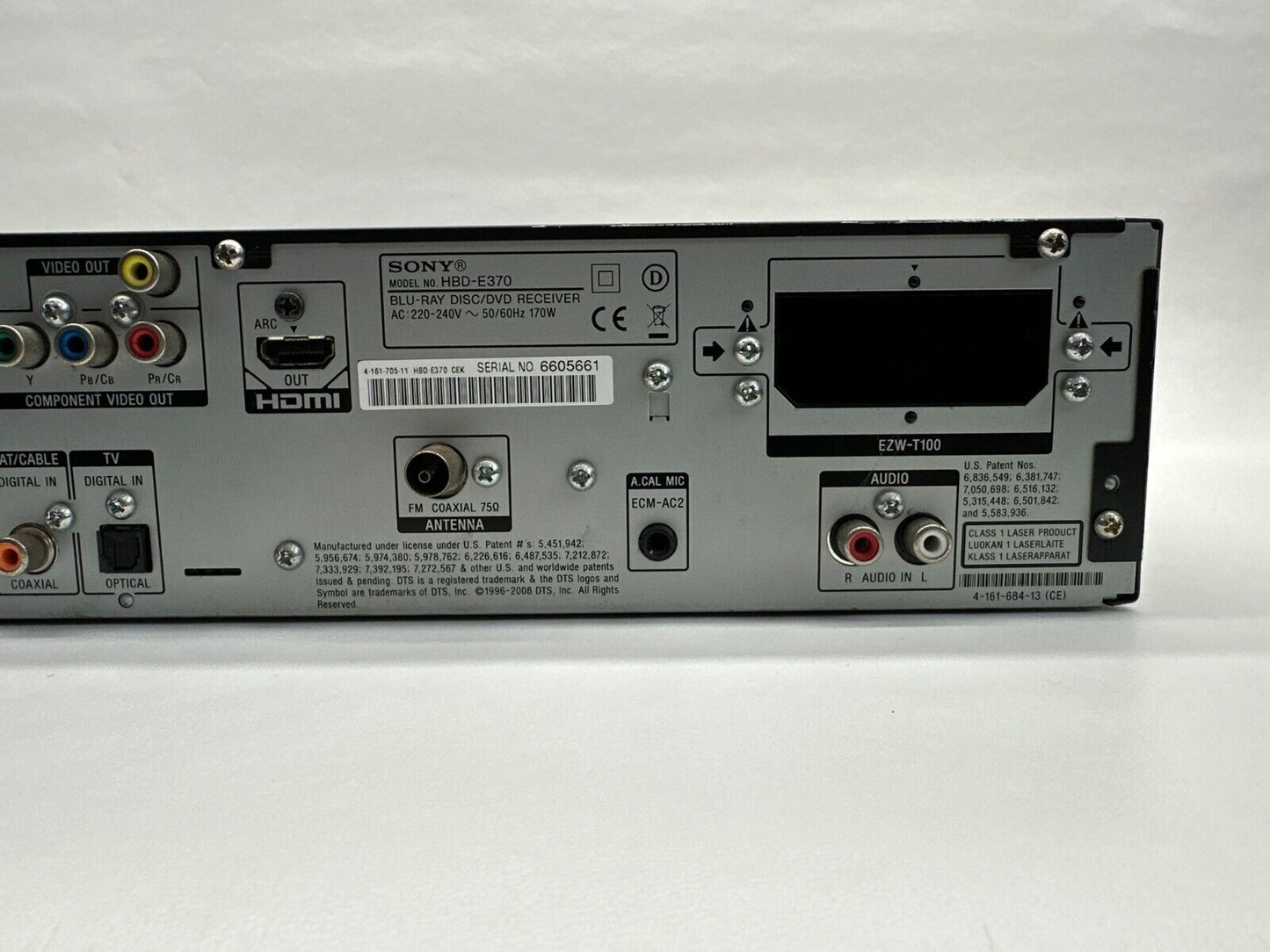 SONY HBD-E370 DVD & Blu-ray Disc Player, Home Theatre Receiver Only 170W