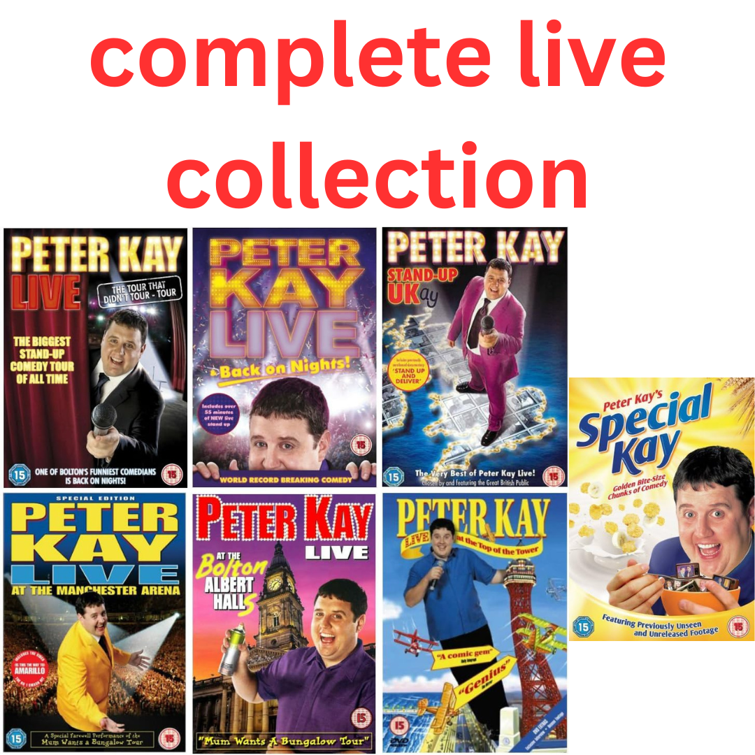 Peter Kay Complete Live Collection 7 DVD Boxset Tour That Didnt Tour Bolton