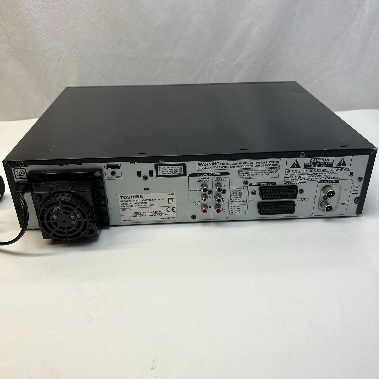 Toshiba RDXV60 3-in-1 DVD, HDD and VHS Recorder convert VHS to DVD, Manual, HDMI