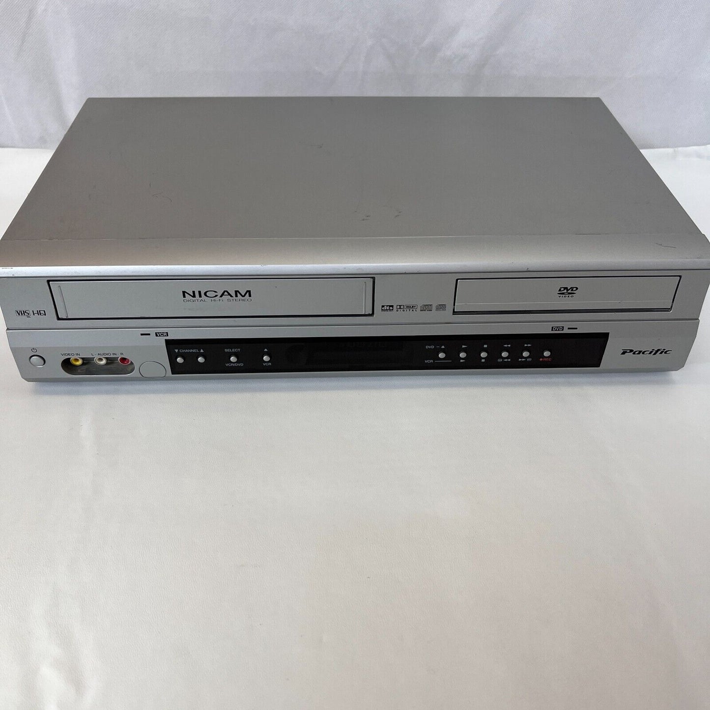 Pacific PDV-5000 DVD VHS Combo Player Nicam Digital Hi Fi Stereo with Remote