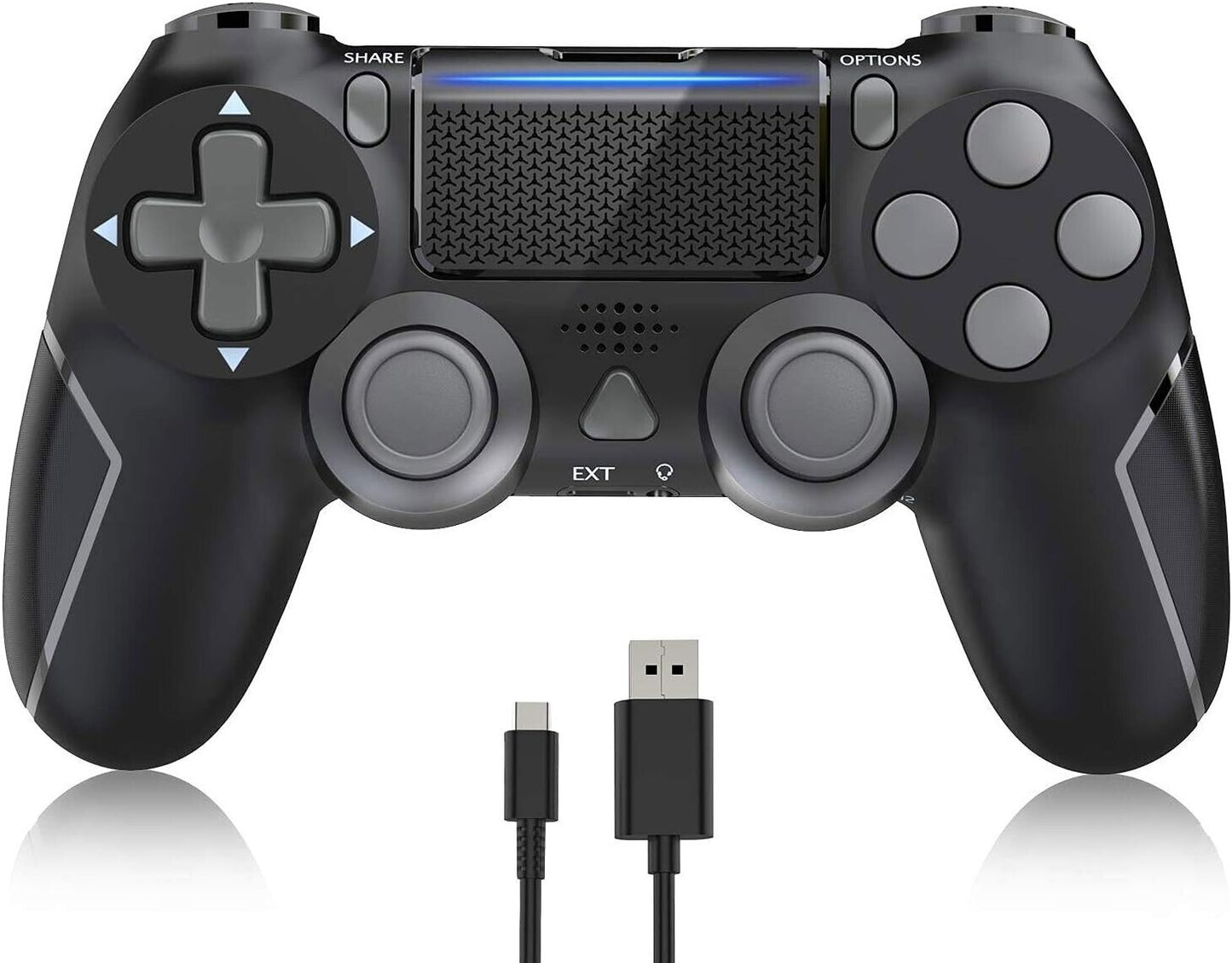 3rd party For Playstation 4 BLACK Dualshock 4 PS-4 Wireless Controller Gamepad
