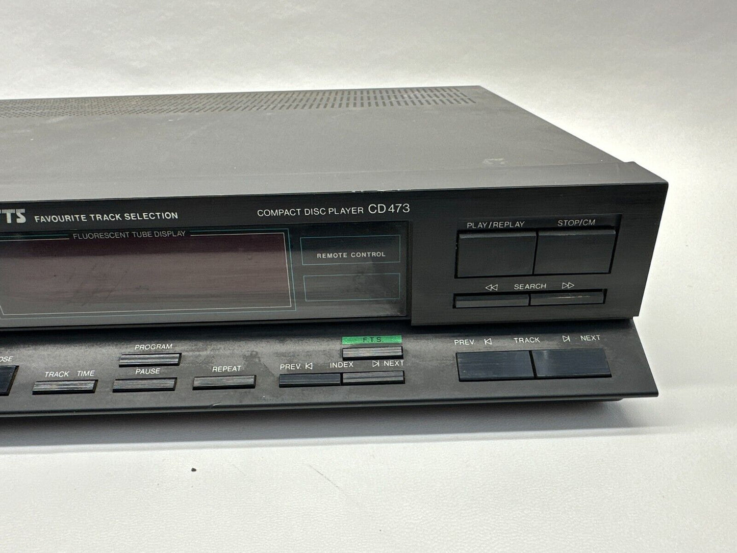Philips CD 473 CD player blue flourecent tube display av retro vintage