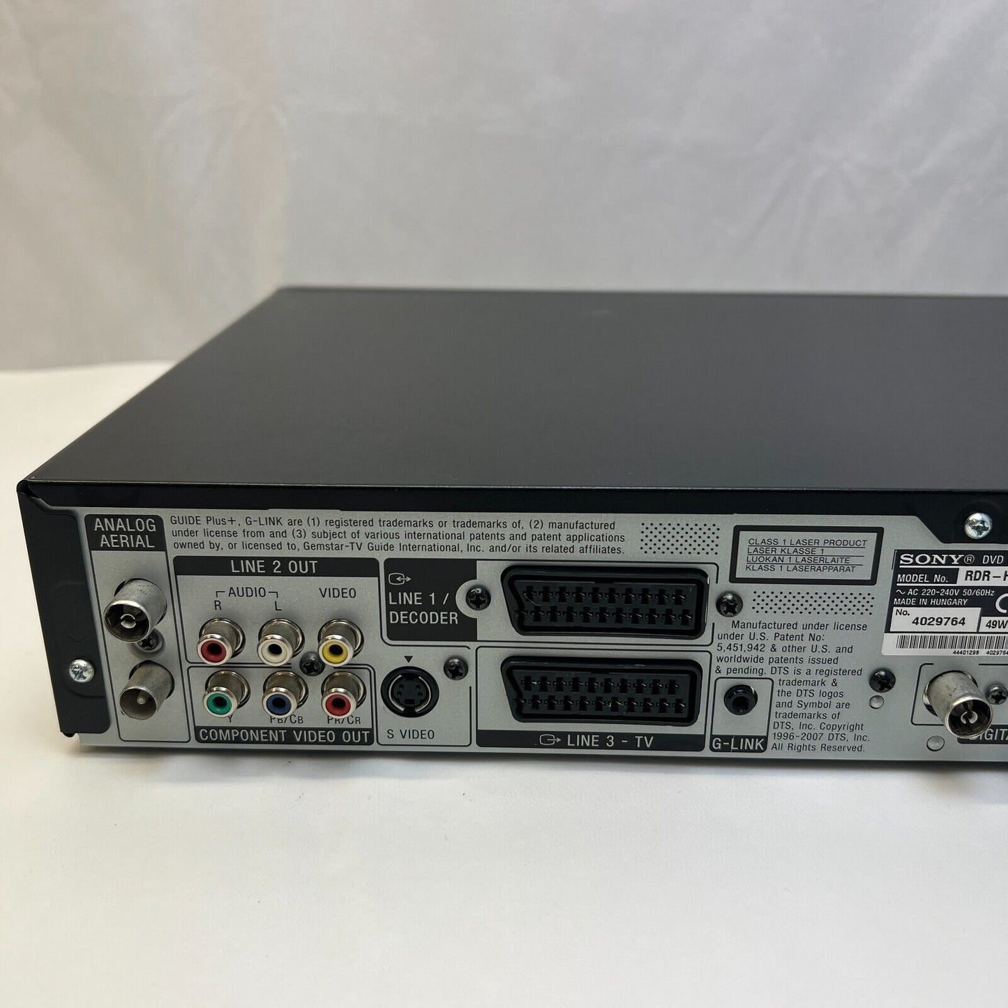 Sony RDR-HXD995 Freeview 250GB HDD DVD Recorder + Remote