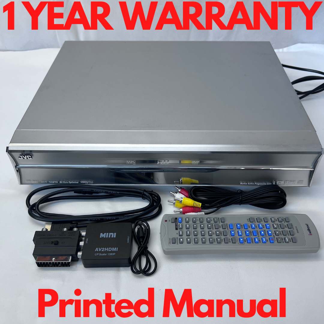 JVC DR-MX1 | VHS / DVD / HDD Recorder (160GB) Remote warranty