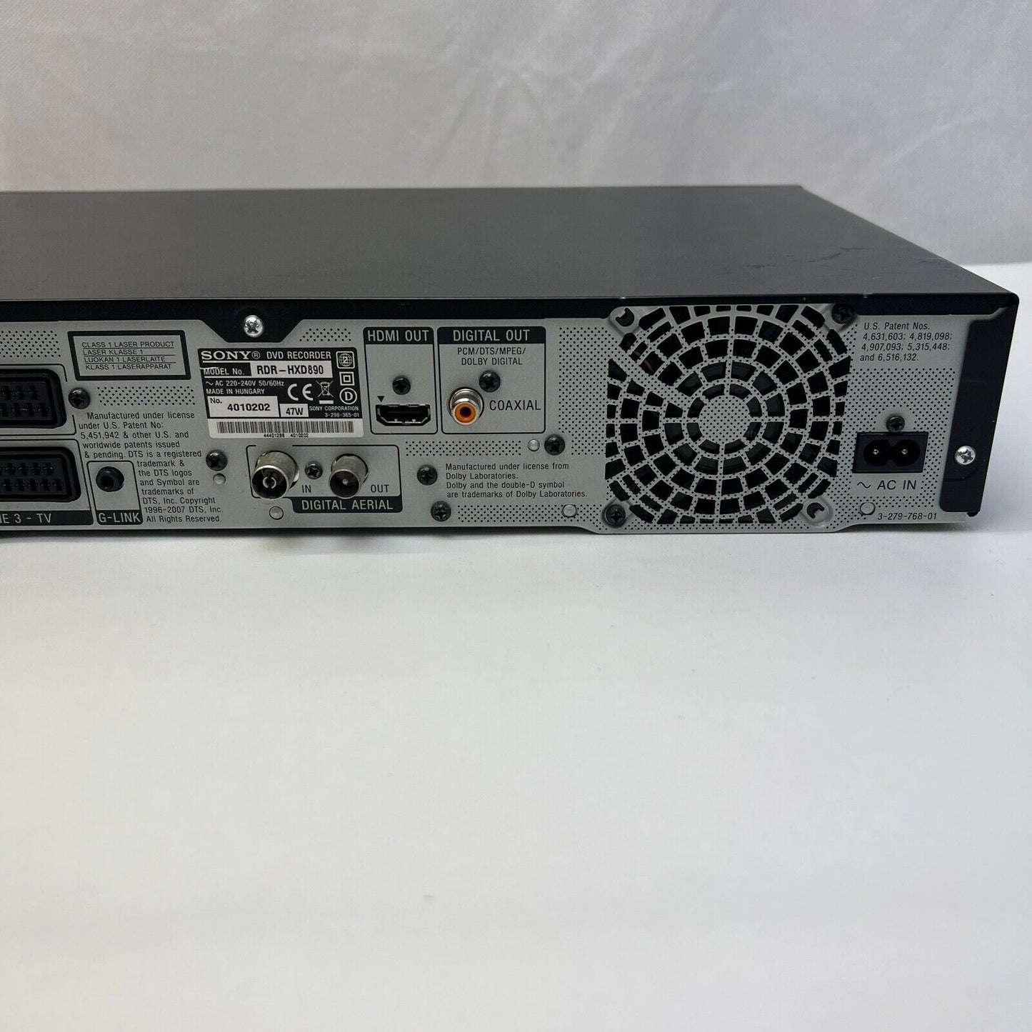 Sony RDR-HXD890 DVD HDD Player Recorder, 160GB Freeview PVR Remote Control HDMI