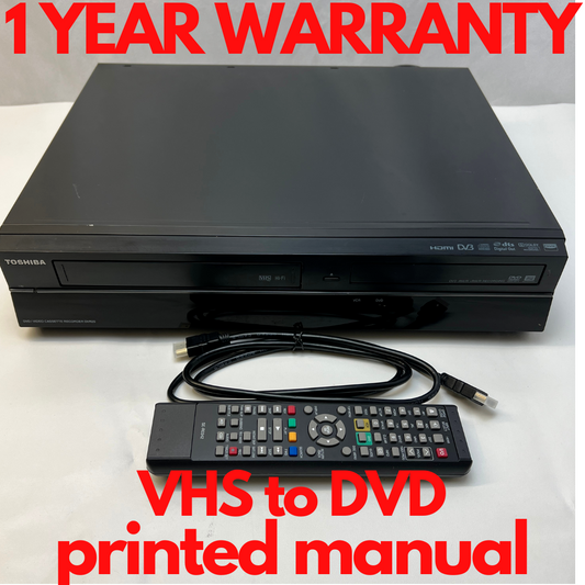 Toshiba DVR20 DVD RECORDER & VHS RECORDER COMBI BUILT IN DIGITAL FREEVIEW, HDMI