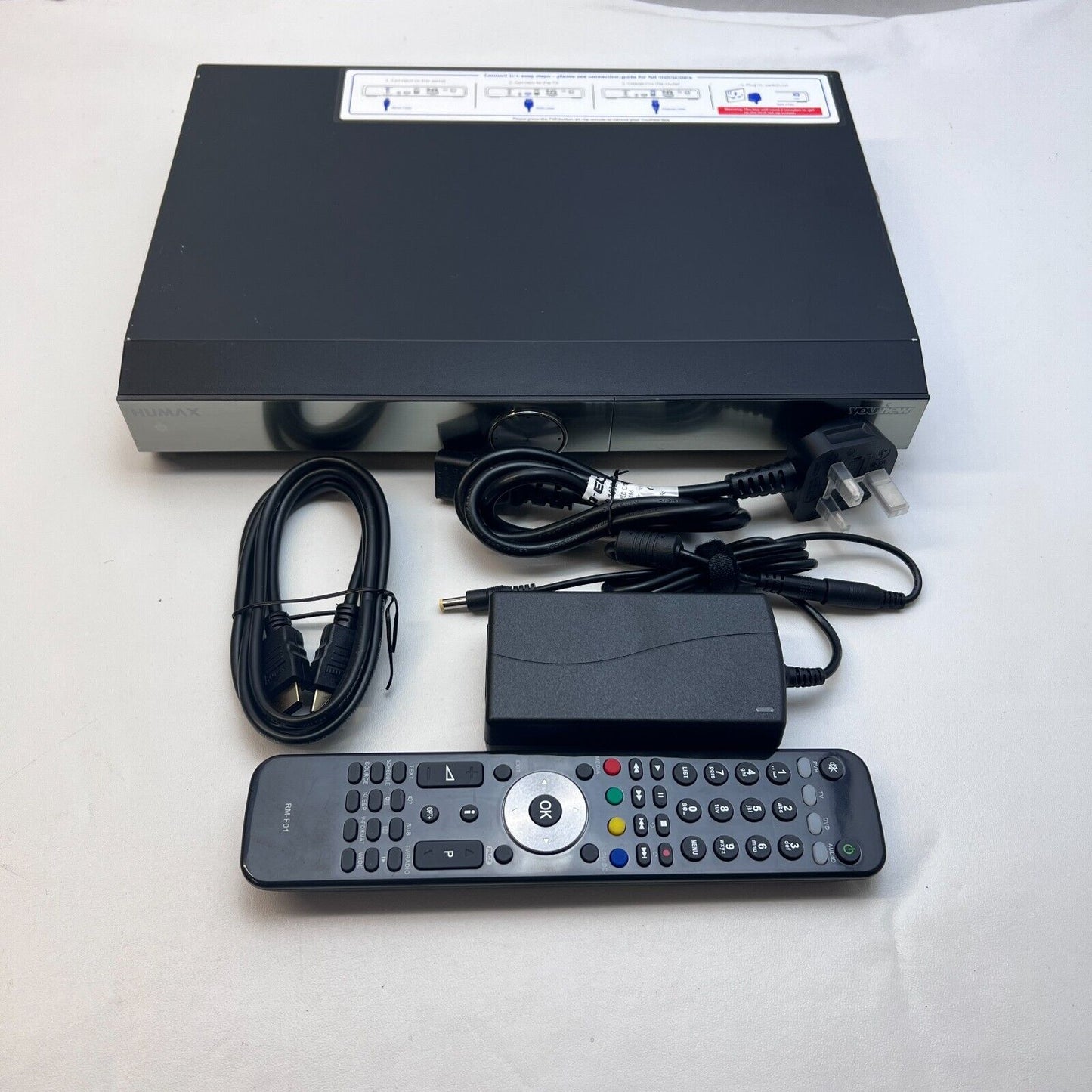 Humax DTR-T2000 500GB HDD YouView PVR Receiver Twin Tuner Freeview HD Recorder