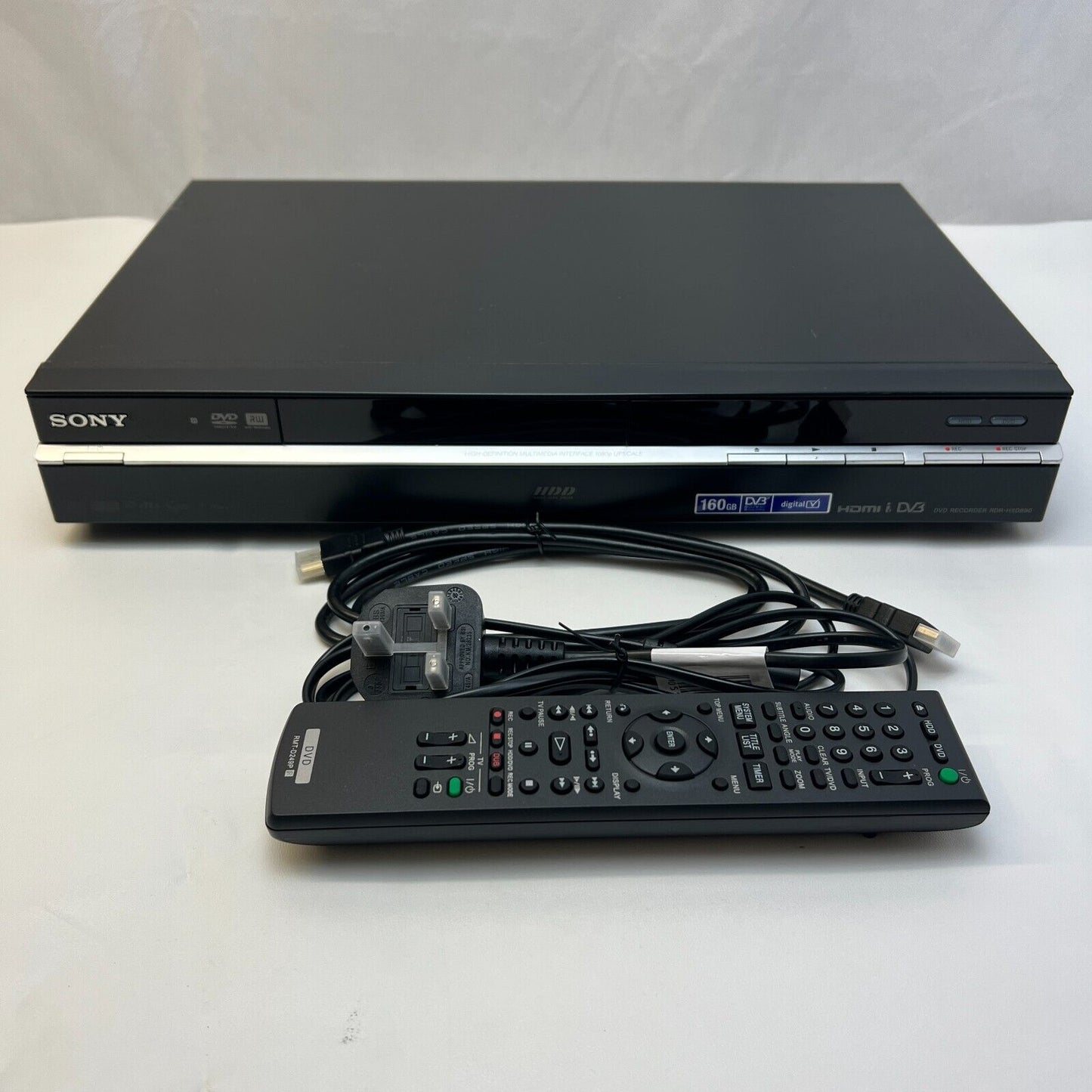 Sony RDR-HXD890 DVD HDD Player Recorder, 160GB Freeview PVR Remote Control HDMI