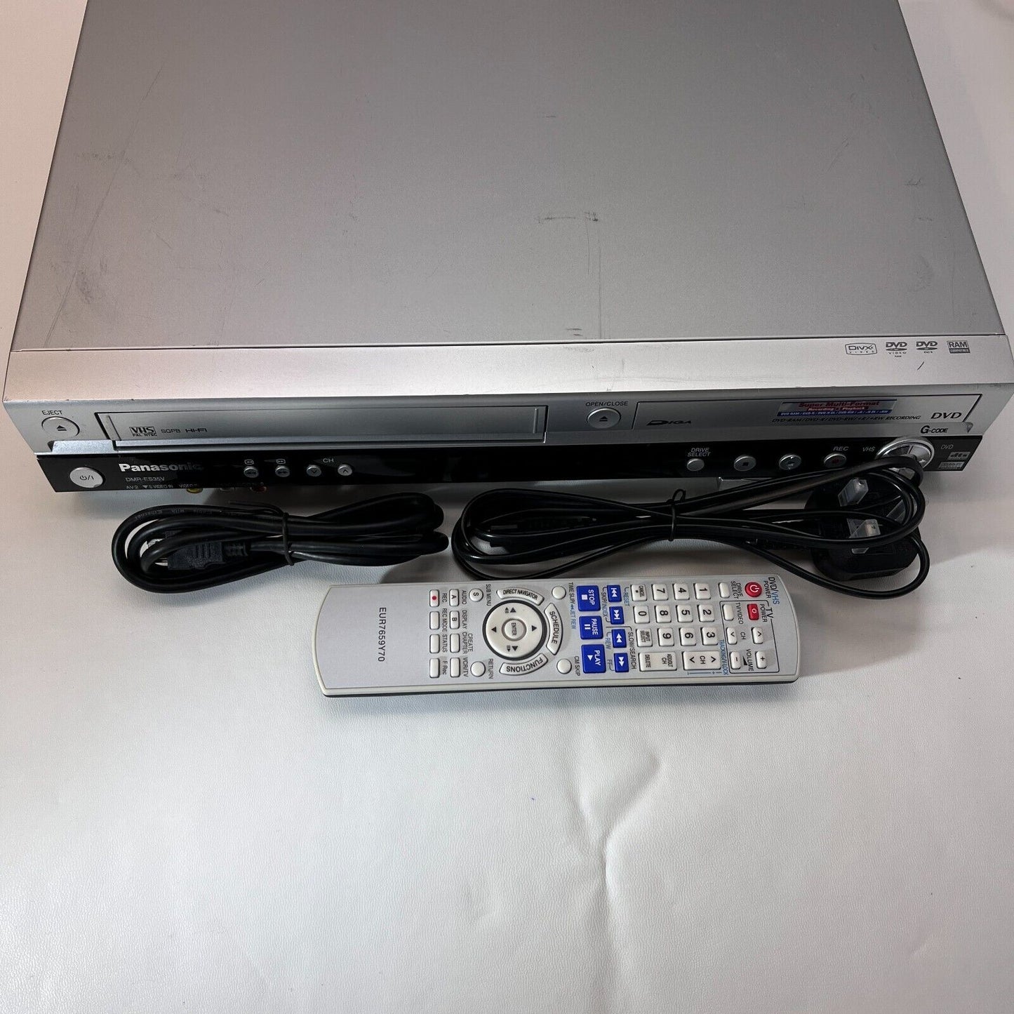 Panasonic DMR-ES35V DVD VCR Recorder Combi Copy VHS To DVD with Remote