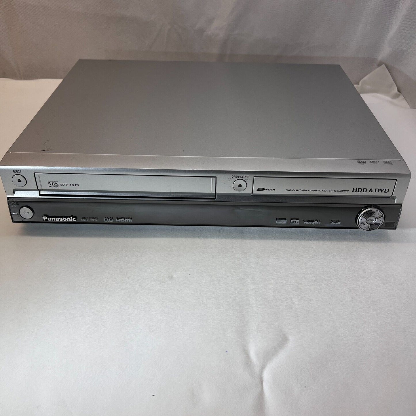 Panasonic DMR-EX95V DVD Recorder/VHS Recorder COMBI + 250GB HDD, HDMI + Manual