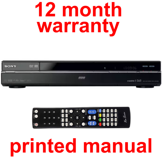 Sony RDR-HXD790 120GB HDD DVD Recorder Freeview HDMI Record TV With Remote