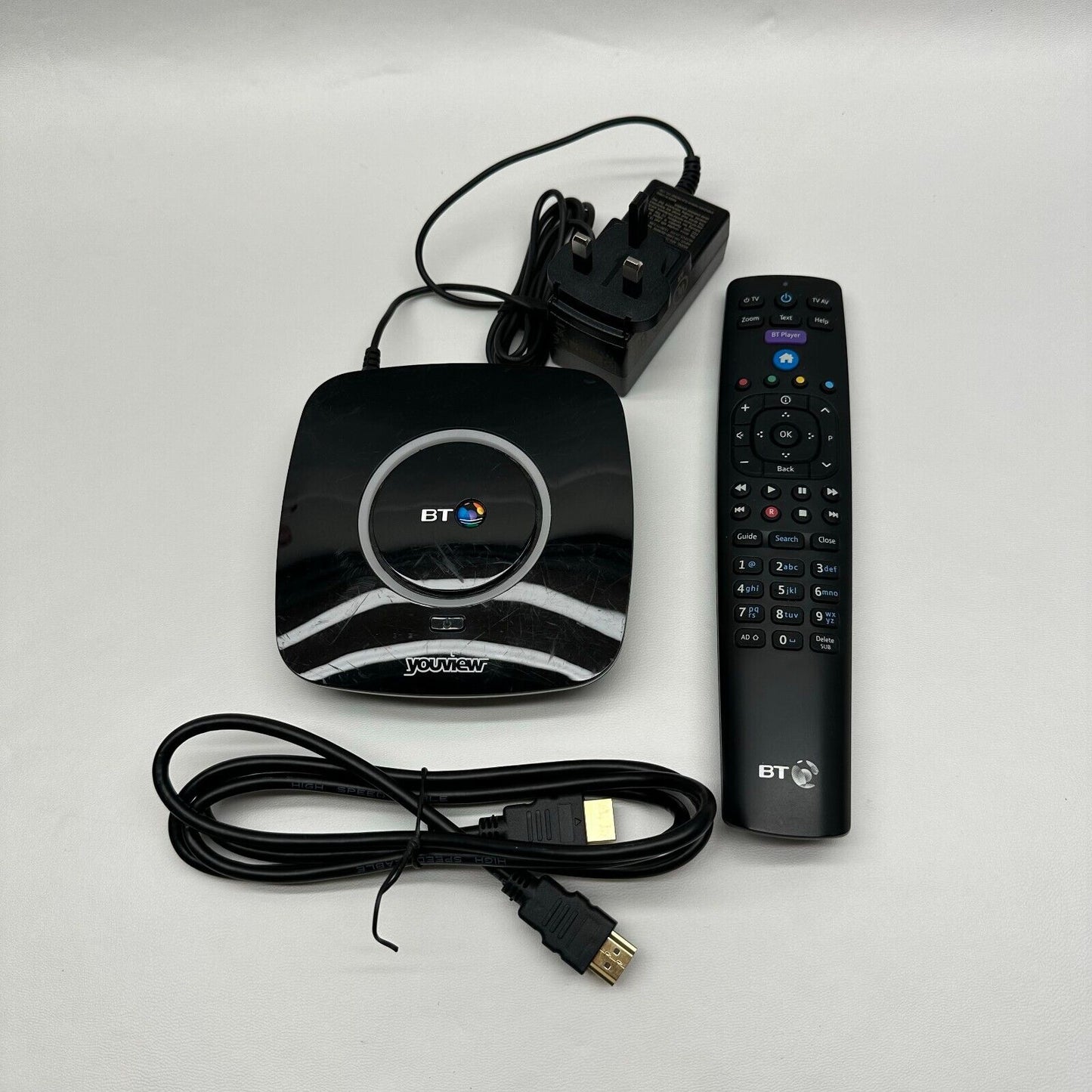 BT YouView Box DB-T2200 - Freeview HD Receiver HFMI with Power Lead + Remote