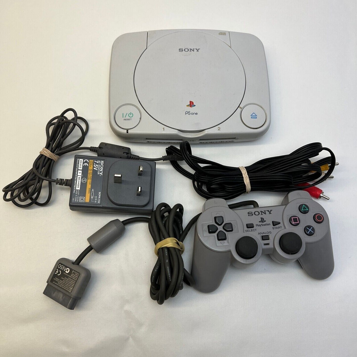 PS1 PSONE Sony Playstation 1 Slim Console - Tested & Working Controller Warranty