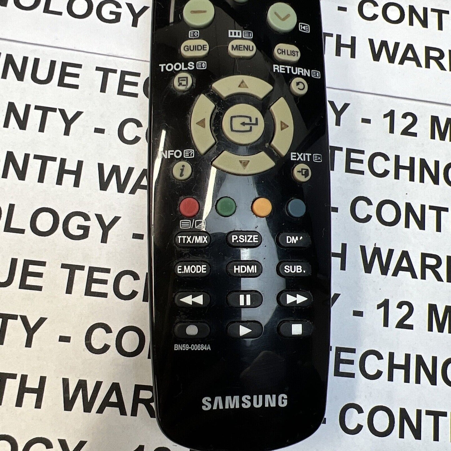 Samsung TV Remote Control  BN59-00684A Tested Genuine Original