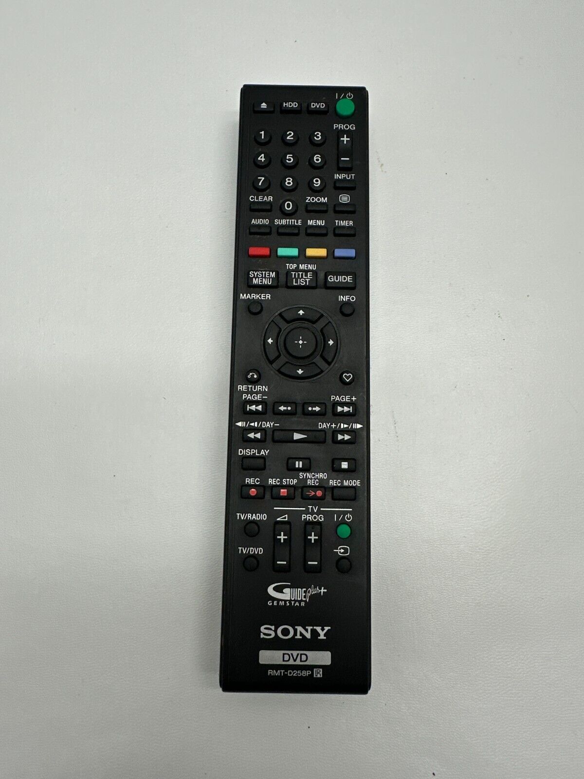 Genuine Sony RMT-D258p Remote Control For RDR-DC100/DC200/DC205/DC305/DC505 DC90